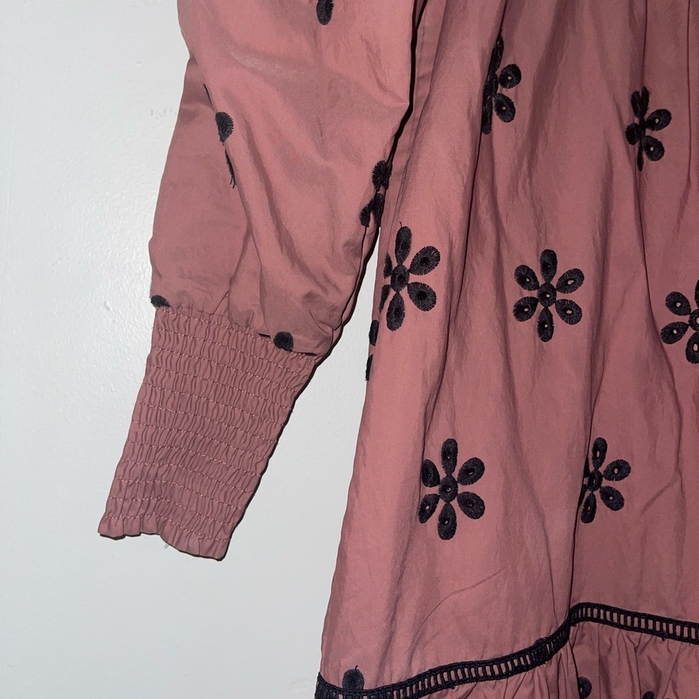 Beautiful Tiered Floral Eyelet Girls Dress - Picture 9 of 13